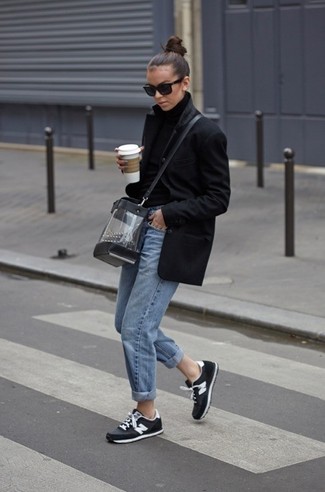 Женский черный шерстяной свитер от Givenchy