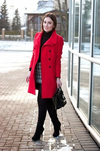 Женское красное пальто от Noisy May