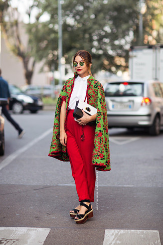 Женские красные классические брюки от DKNY