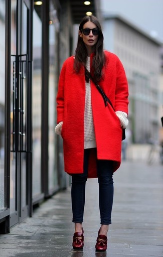 Женское красное пальто от ASOS DESIGN