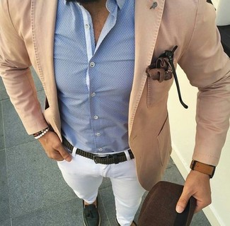 Мужской светло-коричневый хлопковый пиджак от Gucci