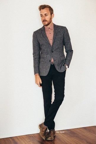 Мужской темно-серый пиджак от Karl Lagerfeld