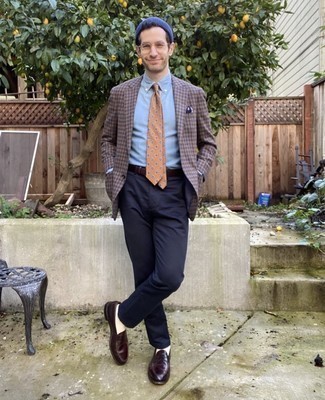 Мужской светло-коричневый галстук с принтом от Gucci