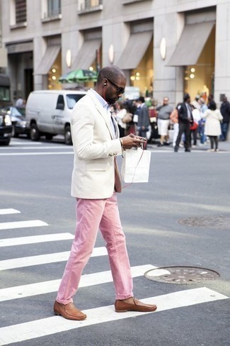 Мужские розовые джинсы от Dondup