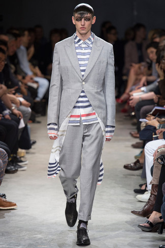 Мужской серый пиджак от Luigi Bianchi Mantova