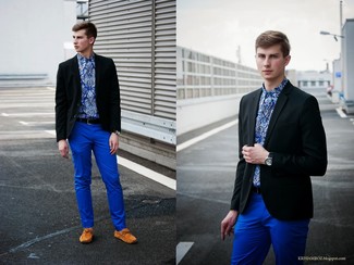 Мужские синие классические брюки от КАЛIНКА