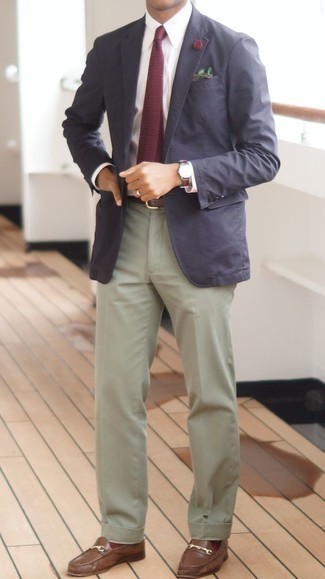 Мужские мятные классические брюки от Sies Marjan
