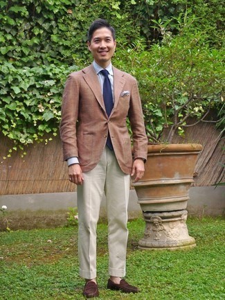 Мужской светло-коричневый пиджак от Palm Angels