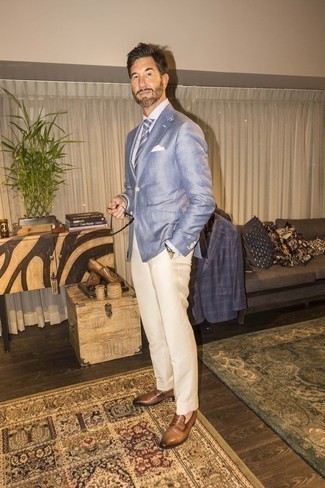 Какие пиджаки носить с светло-коричневыми лоферами за 40 лет мужчине: Пиджак и бежевые классические брюки позволят создать эффектный мужской лук. Вместе с этим ансамблем отлично выглядят светло-коричневые лоферы.
