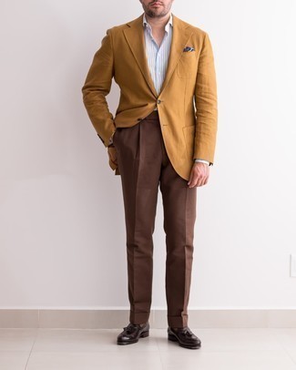 Мужские коричневые классические брюки от Strellson