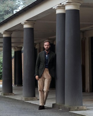 Мужские светло-коричневые вельветовые классические брюки от Canali