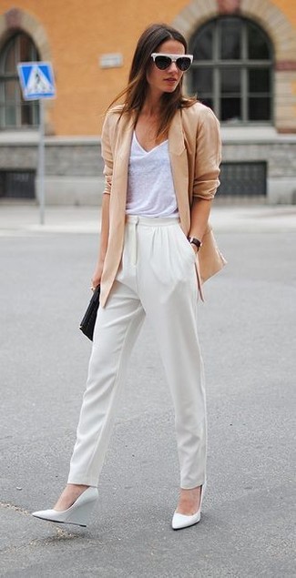 Женские белые брюки-галифе от Dolce & Gabbana