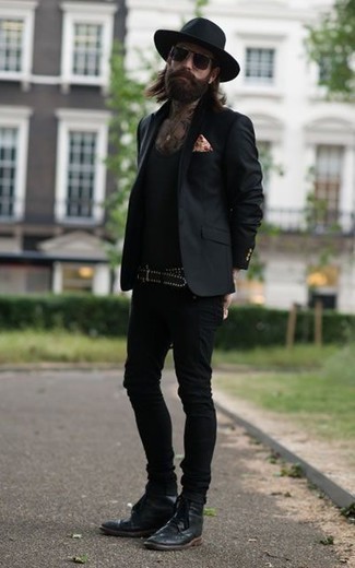 Мужской черный кожаный ремень с украшением от VERSACE JEANS COUTURE