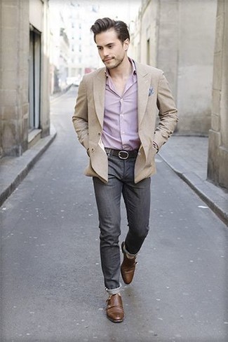 Мужская розовая рубашка с длинным рукавом от Comme Des Garçons Shirt Boys