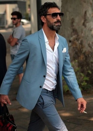 Как носить рубашку с длинным рукавом с пиджаком мужчине в деловом стиле: Пиджак и рубашка с длинным рукавом позволят создать необыденный мужской лук для работы в офисе.