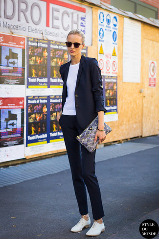 Женские темно-синие классические брюки от Golden Goose Deluxe Brand