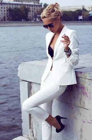 Женский белый пиджак от Chloé