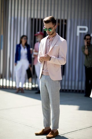 Мужской розовый пиджак от Daniele Alessandrini