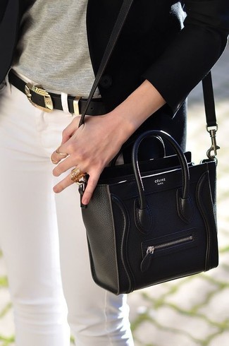 С чем носить черный пиджак в 30 лет женщине весна: Черный пиджак в сочетании с белыми джинсами скинни — замечательный вариант для воплощения лука в стиле smart casual. Когда зимняя пора сменяется более теплой погодой, мы, девушки, стремимся быть яркими и заряженными весенним настроением. Такое сочетание уж точно в этом поможет.