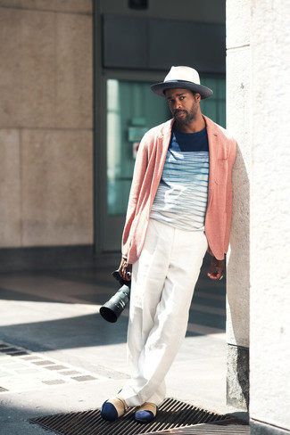 Мужской розовый пиджак от Lanvin