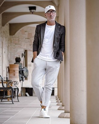 Мужские бело-черные кожаные низкие кеды от Givenchy