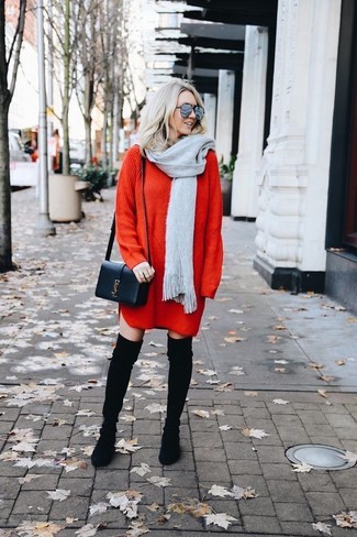 Красное платье-свитер от Asos