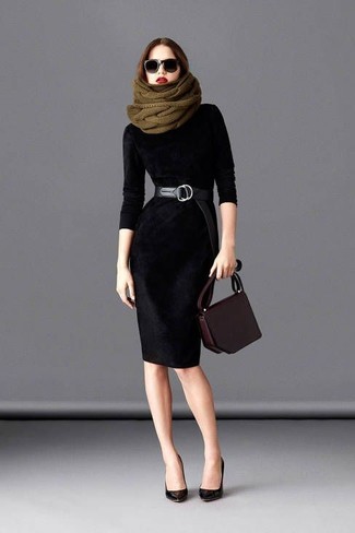 Женский черный кожаный ремень от Chanel