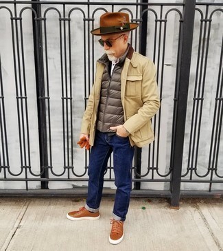 Мужская коричневая шерстяная шляпа от Borsalino