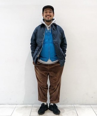 Мужская синяя стеганая куртка без рукавов от Moncler
