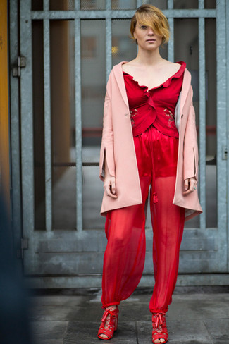 Женские красные замшевые босоножки от Jimmy Choo