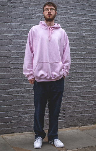 Мужской розовый худи от McQ Alexander McQueen