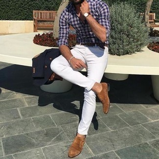 Мужские белые джинсы от Emporio Armani