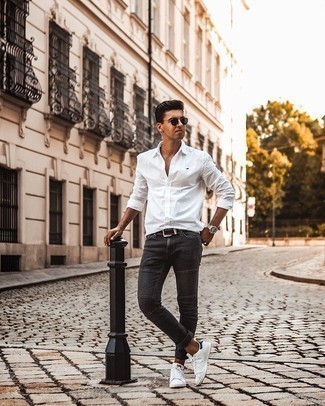 Мужские темно-серые джинсы от Harmony Paris
