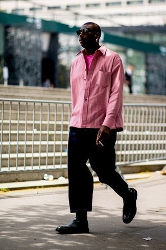 Мужская ярко-розовая футболка с круглым вырезом от Ballantyne