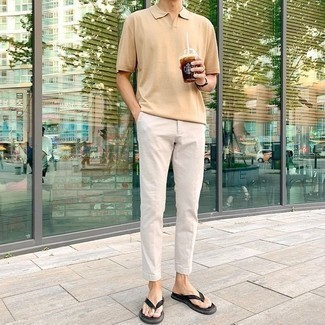Мужская светло-коричневая футболка от HAMAKI-HO