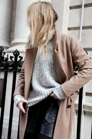 Женское светло-коричневое пальто от Oasis