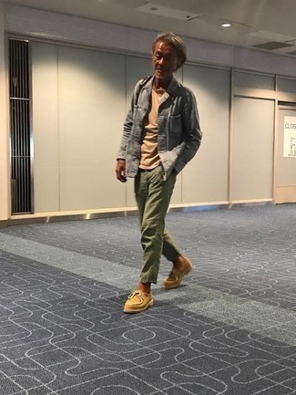 Мужская серая джинсовая куртка-рубашка от Carhartt WIP