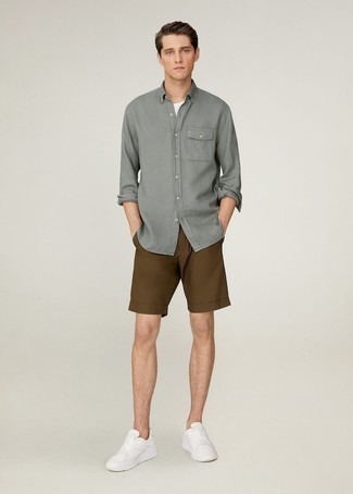 Мужские коричневые шорты от Polo Ralph Lauren