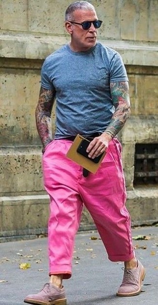 Ярко-розовые брюки чинос от SPRINGFIELD