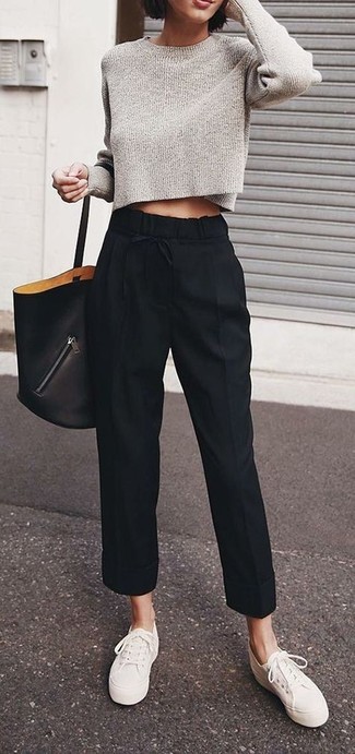 Женские черные классические брюки от Stella McCartney