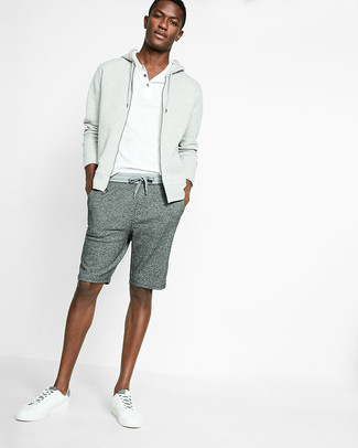 Мужской серый худи от adidas Originals