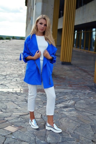 Женское синее пальто от Ovelli