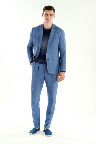 Синий костюм от Bazioni