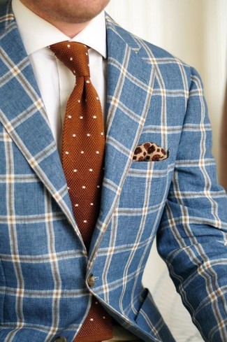 С чем носить коричневый галстук в горошек в 30 лет мужчине: Синий пиджак в клетку и коричневый галстук в горошек позволят создать запоминающийся мужской образ.