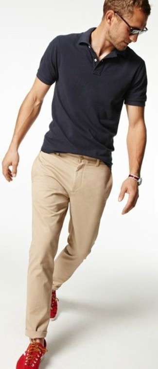 Мужская темно-серая футболка-поло от FiNN FLARE