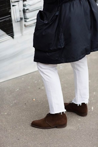 Мужские белые джинсы от Studio Nicholson