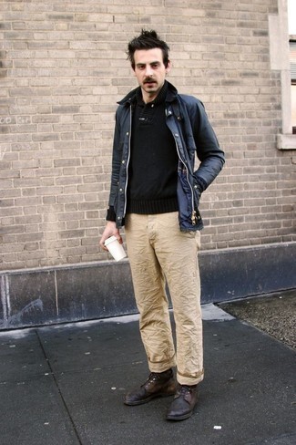Мужские темно-коричневые кожаные повседневные ботинки от Dino Ricci Trend