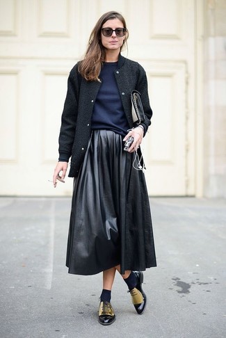 Женская черная университетская куртка от Givenchy