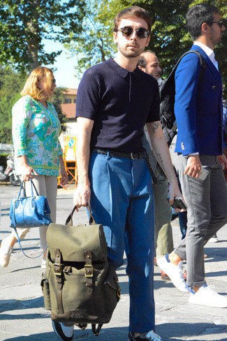 Синие брюки чинос от s.Oliver