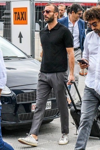 Мужские белые кожаные низкие кеды от Karl Lagerfeld